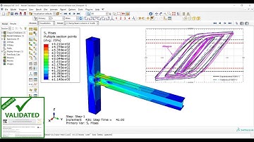 Beam-column connection with vertical stiffener under cyclic loading Abaqus