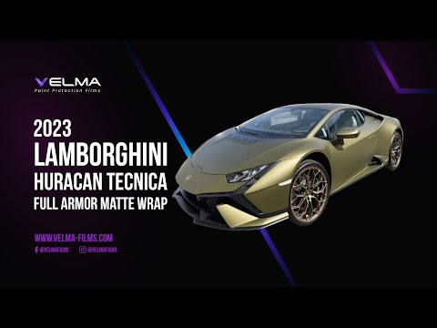 Lamborghini Huracan Tecnica Full Armor Matte wrap