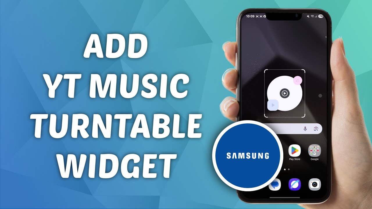 How to Add YouTube Music Turntable Widget on Samsung Home Screen