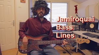Video thumbnail of "Jamiroquai - 6 Classic Bass Lines // Bass Cover"