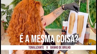 TONALIZANTE ou BANHO DE BRILHO - Tonalizações da Kamaleão Color