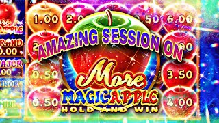 🍎🤑🍏WE HAD A MAGICAL SESSION ON MORE MAGIC APPLE! #pulsz #casino #slots #onlineslots #sweepstakes