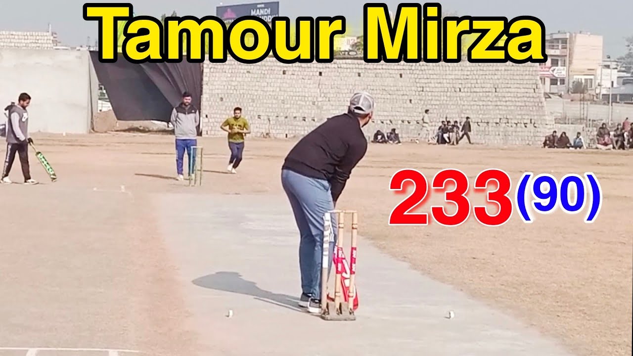 233 Runs Need In 90 Balls | Tamour Mirza Batting | Taimoor Mirza Sixes ...