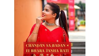 Chandan Sa Badan × Ei Bhara Janha Rati #shorts #cover #shreejataupadhyay