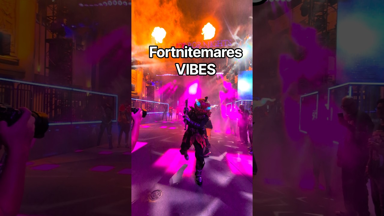 Camping in Fortnitemares #fortnite #universalstudios #hhn