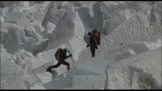 Climbing the Khumbu Icefall on Everest