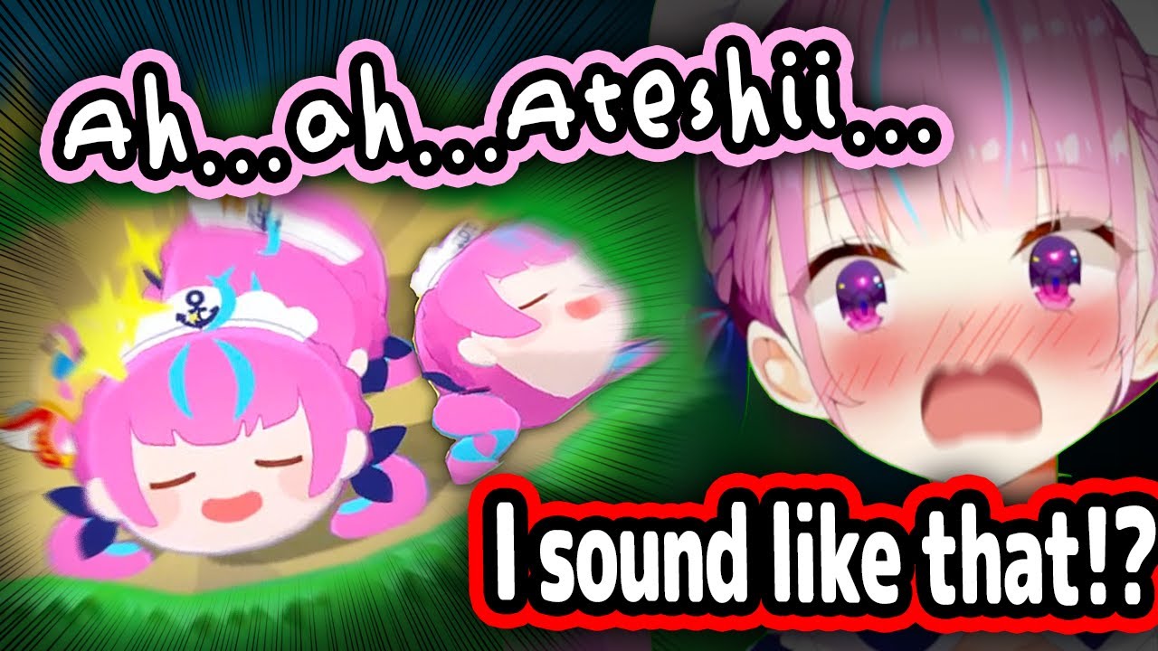 Aqua's Reaction To Her Voice In-Game Is Priceless【Hololive】