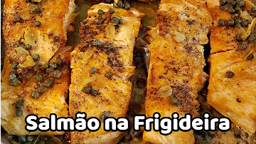 Como fazer para o salmão não grudar na frigideira?