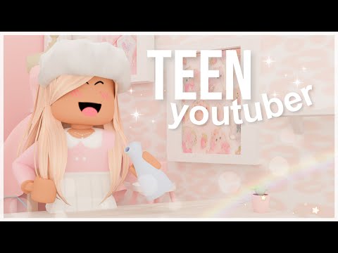 TEEN YOUTUBER'S daily routine!! -- Bloxburg Roleplay!