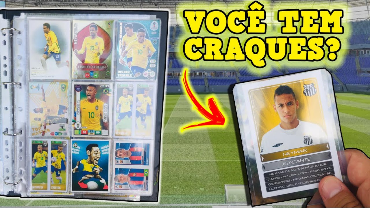 KIT 16 FIGURINHAS EXTRA LEGENDS/LENDÁRIAS NEYMAR,MESSI,MBAPPÉ,CR7