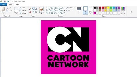 How to draw a variant Cartoon Network logo using MS Paint | How to draw on your computer