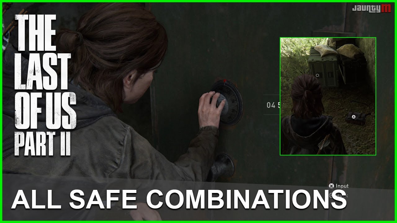 THE LAST OF US 2 ALL SAFE COMBINATIONS YouTube