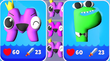 Alphabet Fusion Merge Master Vs Merge Monster Alphabet, Number Lore, Alphabet run ⭐ Abcdefghiuvwxyz
