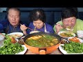 제철 봄나물 엉개순과 얼큰한 동태찌개~ (Pollack Stew & spring greens) 요리&먹방!! - Mukbang eating show