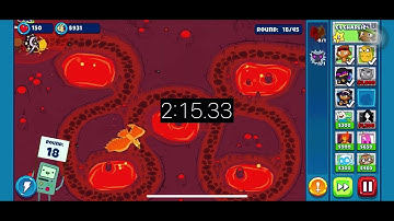 Bloons adventure time td:  burning rubber map 1 hard mode