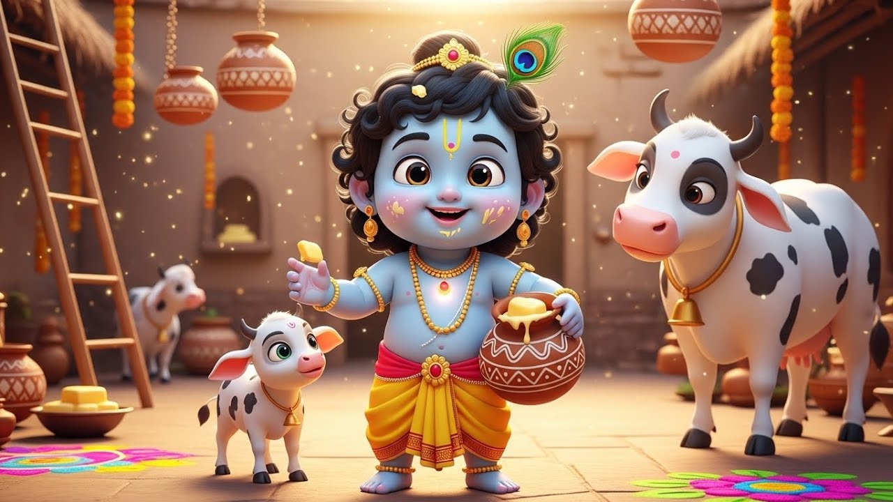 Little Krishna Songs l Choto So Mero Madan Gopal l Choti Choti Gaiya l Krishna Bhajan l Krishna Song
