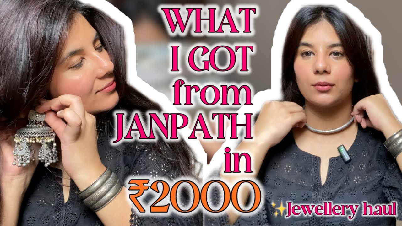 Janpath Jewellery Haul in Just ₹2000 🤯 | Delhi Market | Janpath haul | 