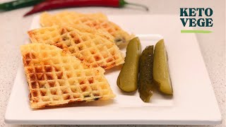 VEGETARIAN KETO ep. 9 - Keto cheese waffles
