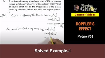 Class 11 Physics | Doppler