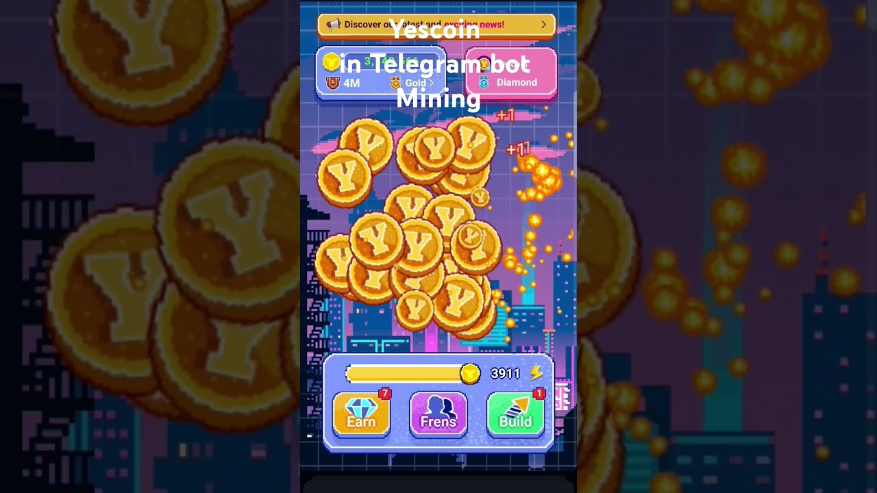 YESCOIN 💎 NEW TELEGRAM - BOT MINING ⛏️ Link below in Description