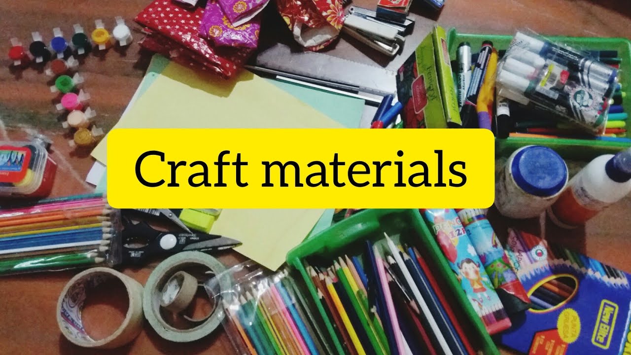Basic craft materials for art and other craft|Affordable items|the ...