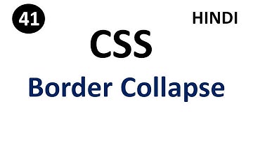 CSS Border-Collapse property in css | Part -41 | CSS in Hindi | #tutorial007