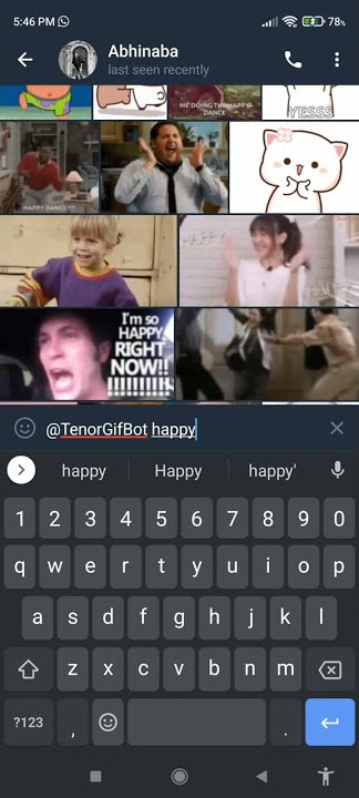 Search & Send Gif To Anybody on Telegram ..... Tenor GIF Bot