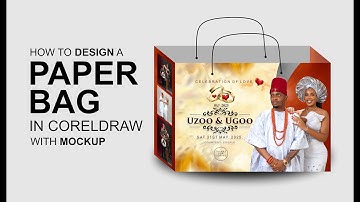 How to Design a Paper Bag in CorelDraw with mockup#LearnCorelDRAW #GraphicDesignTips #cdr