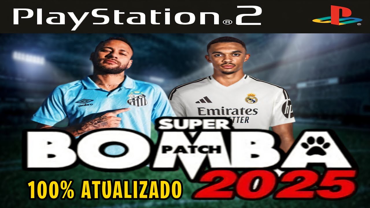 BOMBA PATCH 2025 PS2 ISO ATUALIZADO JUNHO DOWNLOAD - YouTube