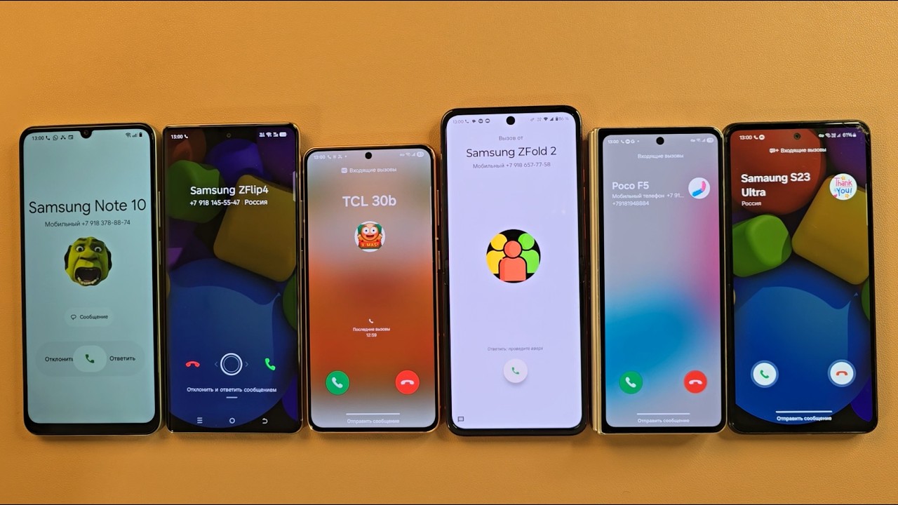 Guess Who incoming call Realme 60x Samsung S21 Tecno 30s Motorolla Razr50 Samsung Fold4 Samsung A52