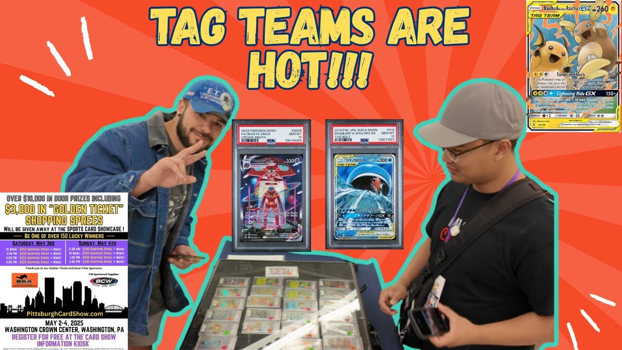 PITTSBURGH 750 CARD SHOW | INSANLY PACKED| TAG TEAMS ARE IN!!| | DAY 1 PART 1#pokemoncards #pokémon