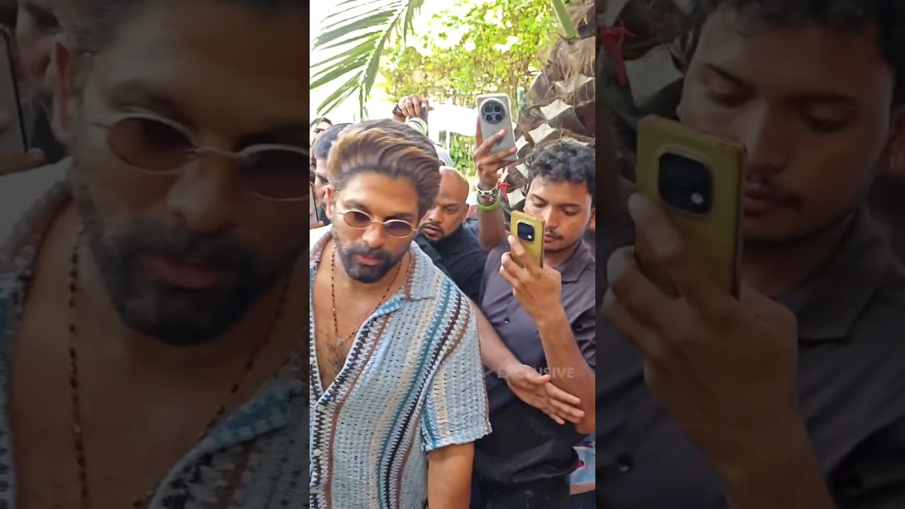 స్టైలిష్ లుక్ తో ముంబై లో కనిపించిన ఐకాన్ స్టార్ అల్లు అర్జున్ ❤️‍🔥 | #AlluArjun | #Raaka | #Shorts