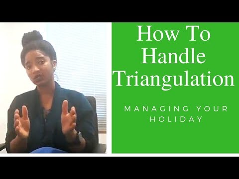 How To Deal With Triangulation: Manipulative Family - Psychotherapy Crash Course