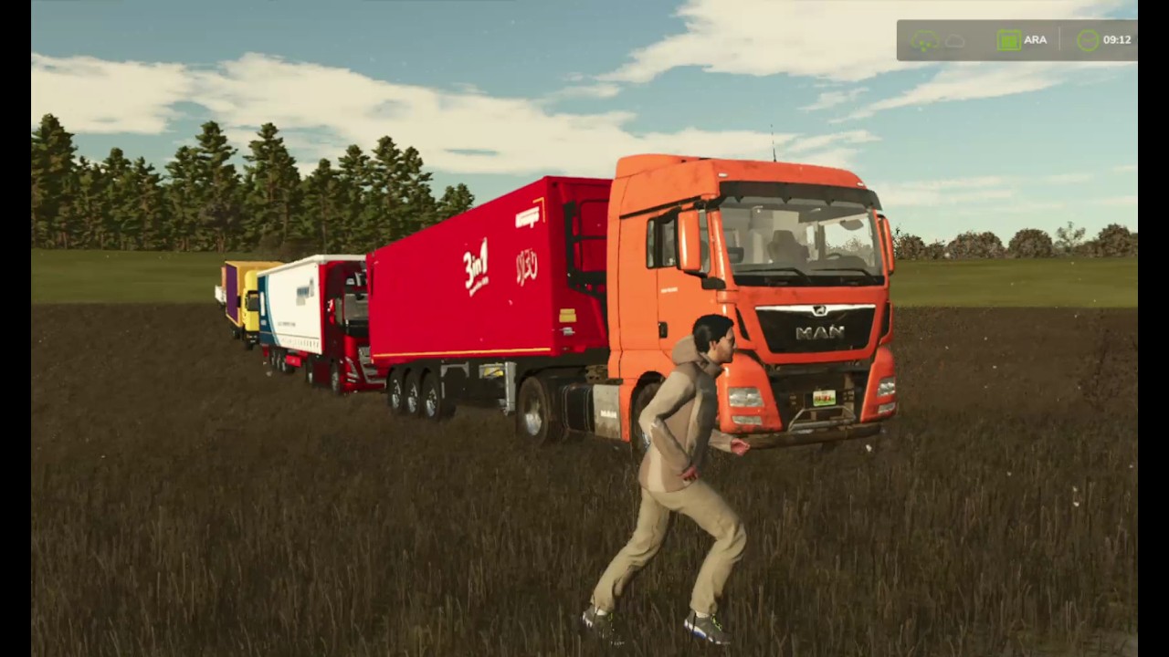 Kamyonlar dolusu ürün sevkiyatı.