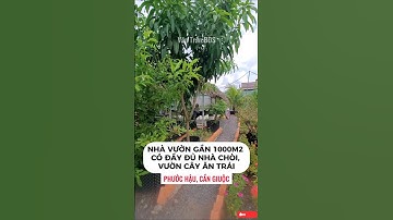 Nhà vườn đẹp gần 1000m2 Cần Giuộc chỉ hơn 1Tỷ  #vantranbds #nhadatcangiuoc #nhavuon #nhavuoncangiuoc