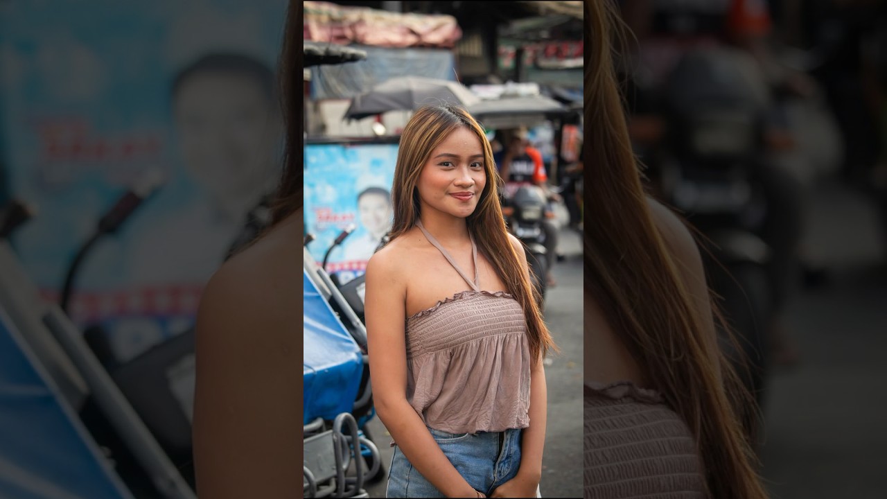 Красивая девушка в Тондо, Манила 