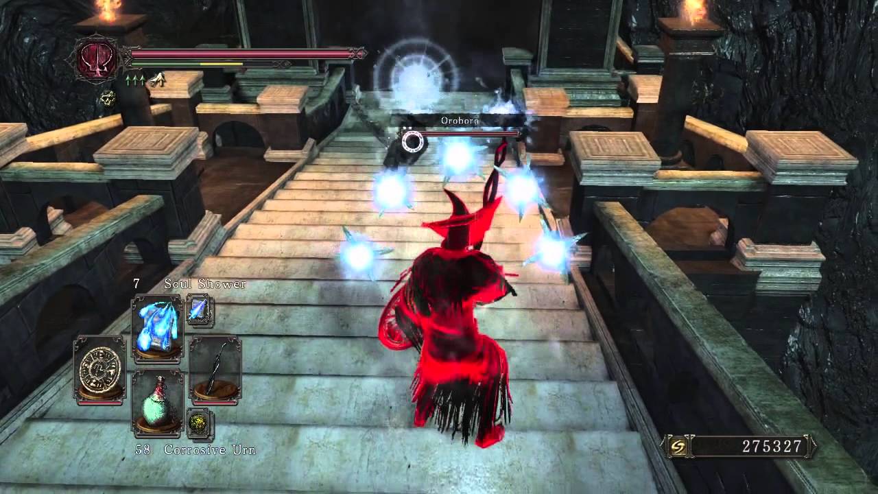 Dark Souls 2 PvP - Pure Caster vs Oroboro