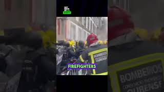 Fiery Protests Firefighters Clash With Police Demanding Better Pay Conditions