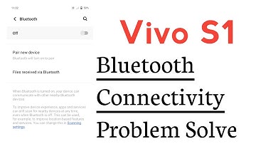 Vivo S1 Bluetooth Connectivity Problem Solve
