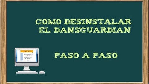 Como quitar el Dansguardian de la canaima 3.1 paso a paso