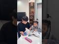 brother and sister scrolling at homework time 🤣😂 #shortvideo #shorts
