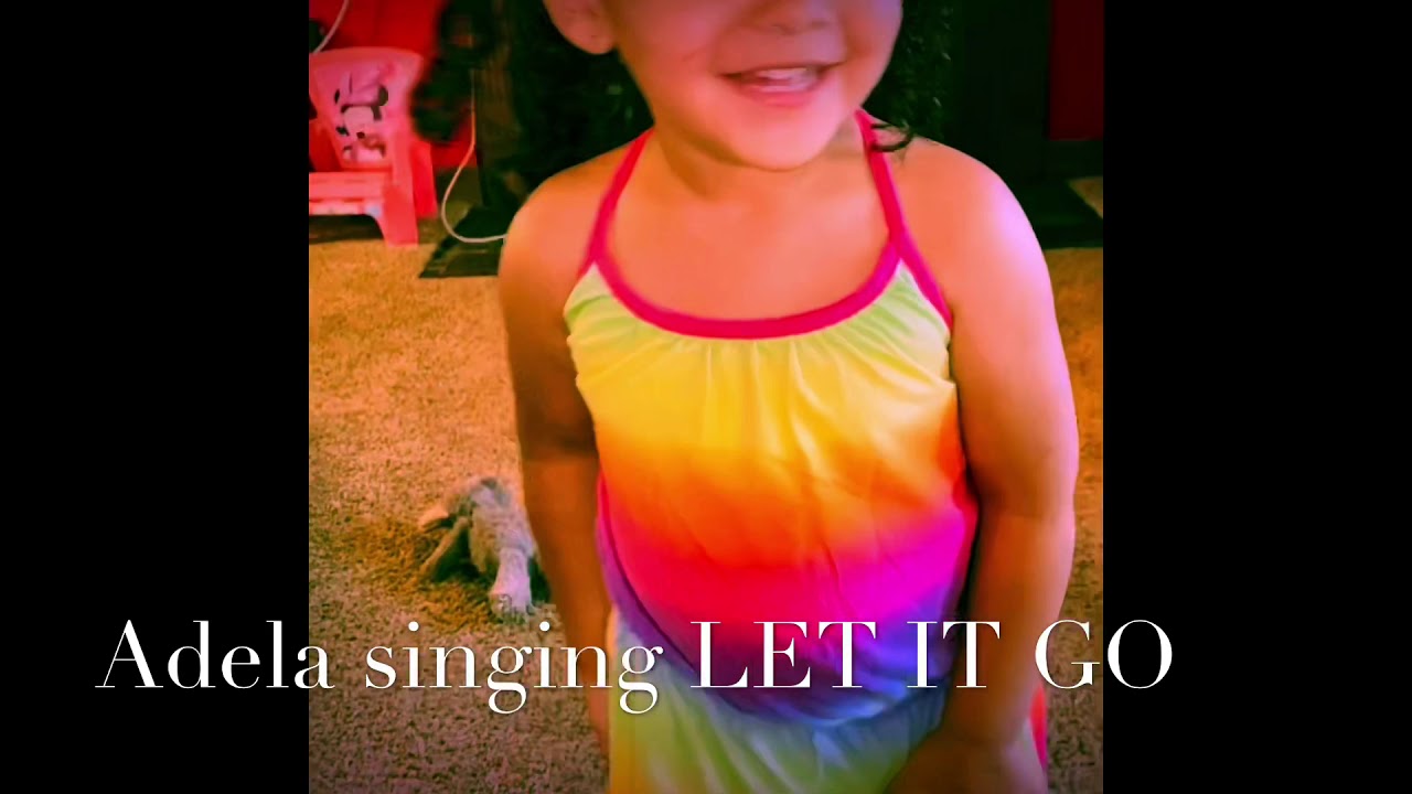 3 year old singing “Let It Go” in her living room - YouTube
