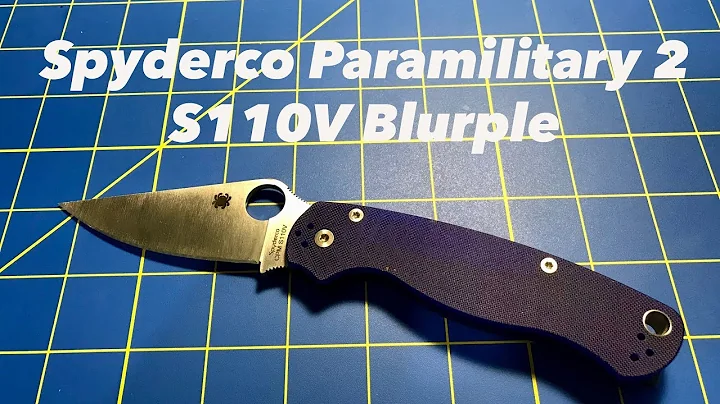 Spyderco Paramilitary 2 S110V (Blurple) Review