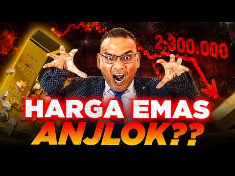 HARGA EMAS CRASH! INVESTOR Kabur ke AMERIKA, EMAS JATUH ke Rp2,300.000 ?