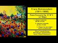 Capture de la vidéo Franz Reinzenstein (1911-1968) - Piano Concerto Op. 37 Nº 2 In F Major