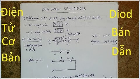 Điện tử cơ bản 5 :Diod bán dẫn