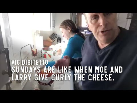 Sundays are like when Moe and Larry give Curly the cheese.