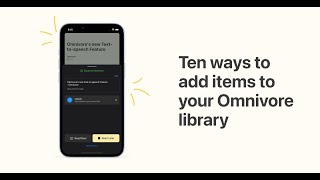 Ten ways to add items to your Omnivore library screenshot 3