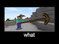 Minecraft wait what meme part 90 (long pickaxe)