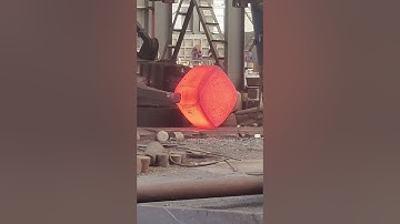 How to forge a rectangular iron block into a cylindrical iron block